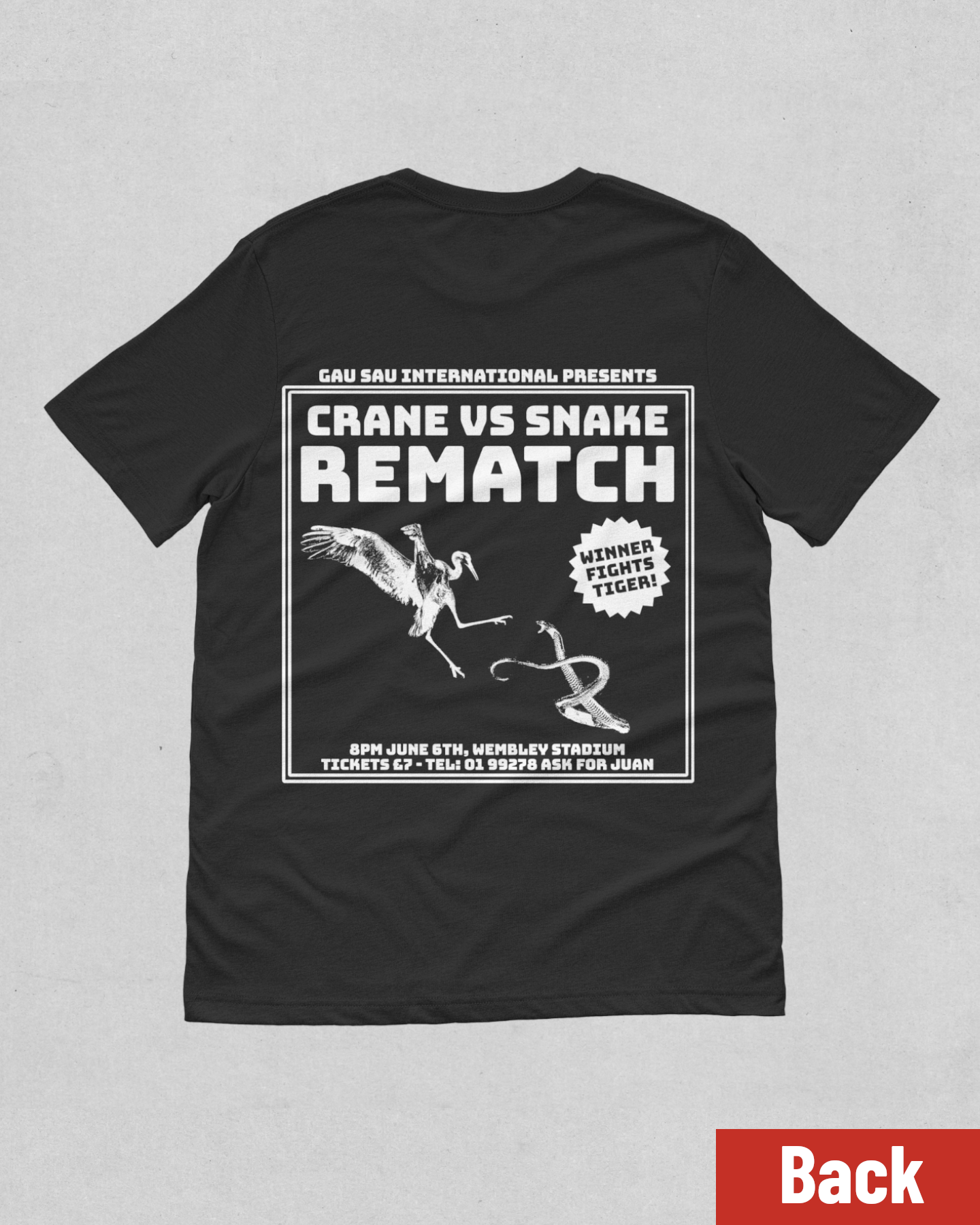 "Crane VS Snake REMATCH" T-shirt