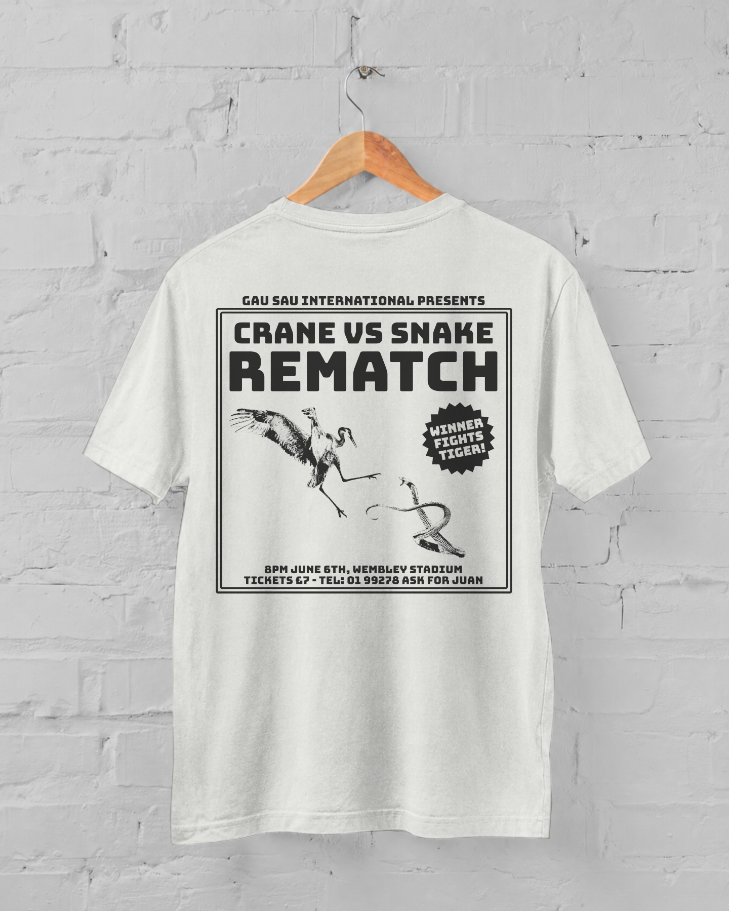 "Crane VS Snake REMATCH" T-shirt