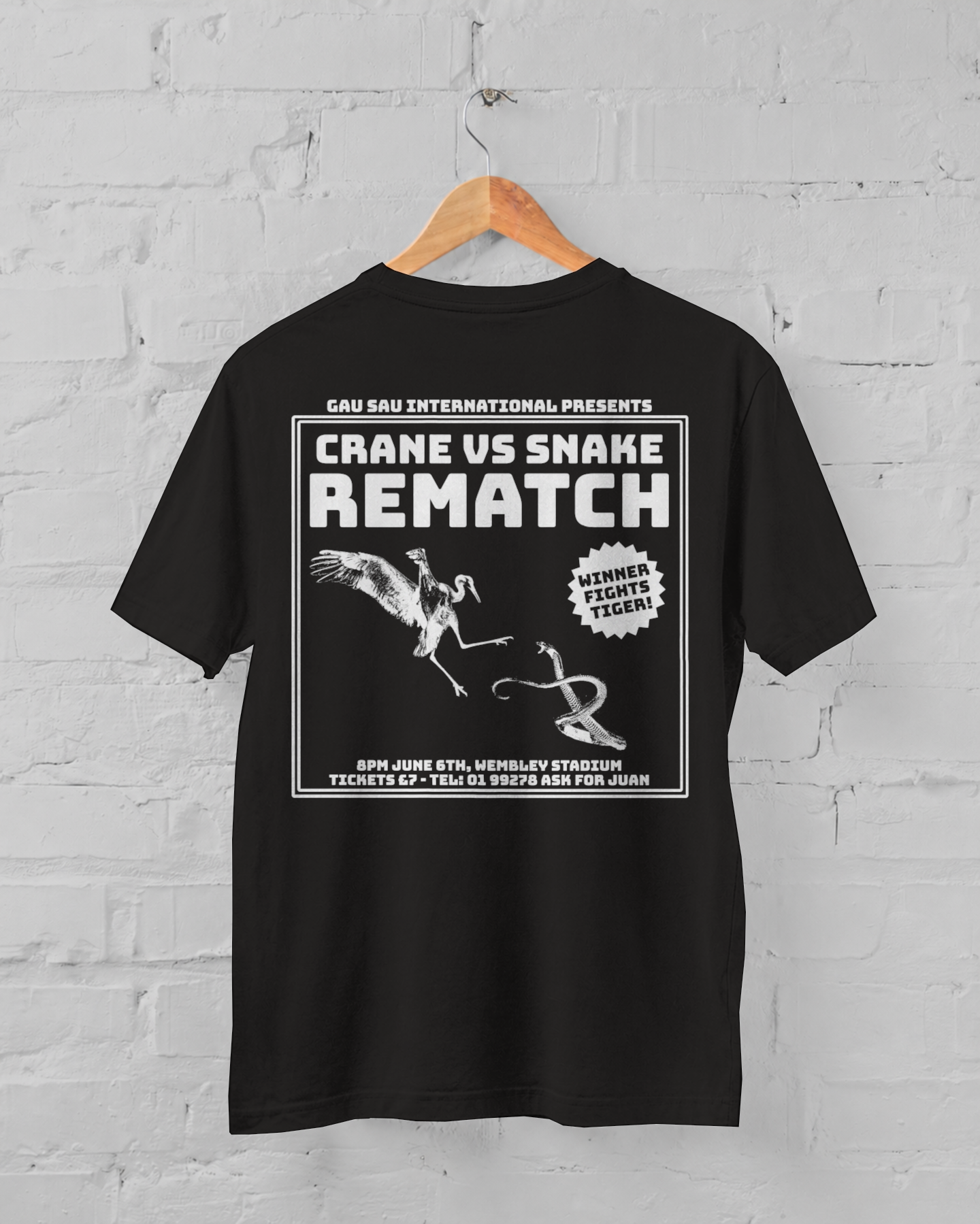 "Crane VS Snake REMATCH" T-shirt