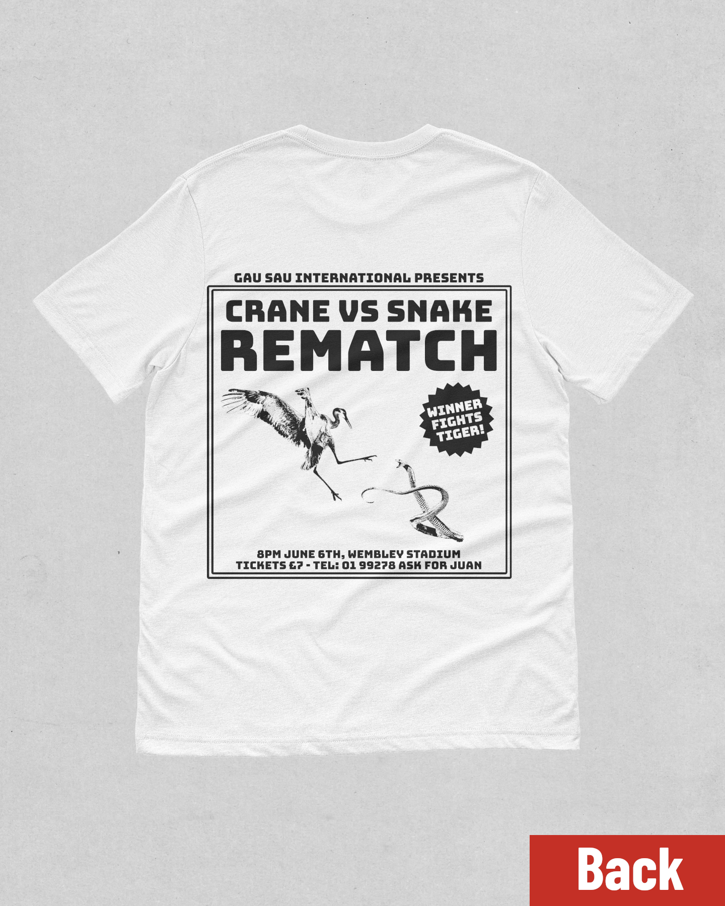 "Crane VS Snake REMATCH" T-shirt