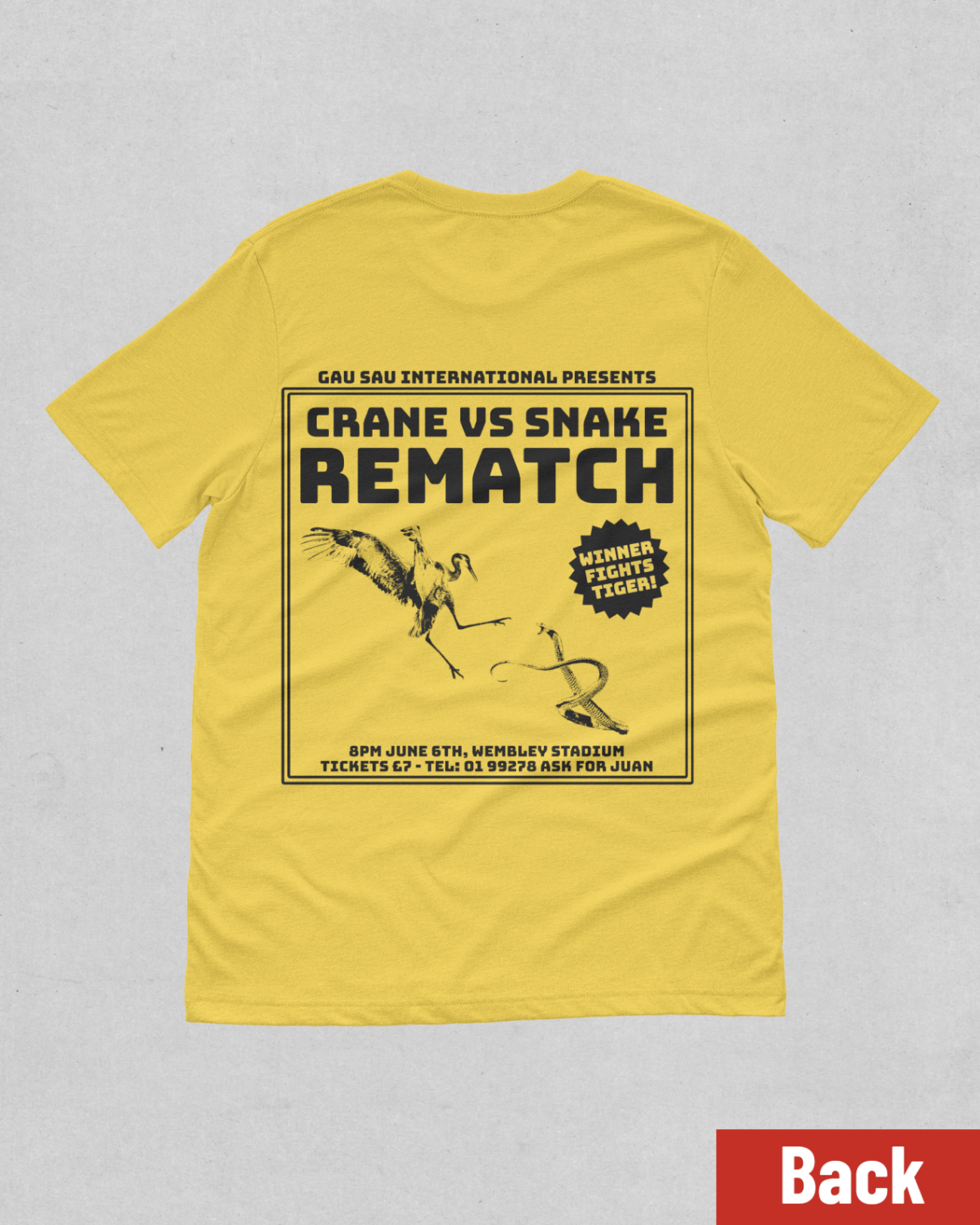 "Crane VS Snake REMATCH" T-shirt