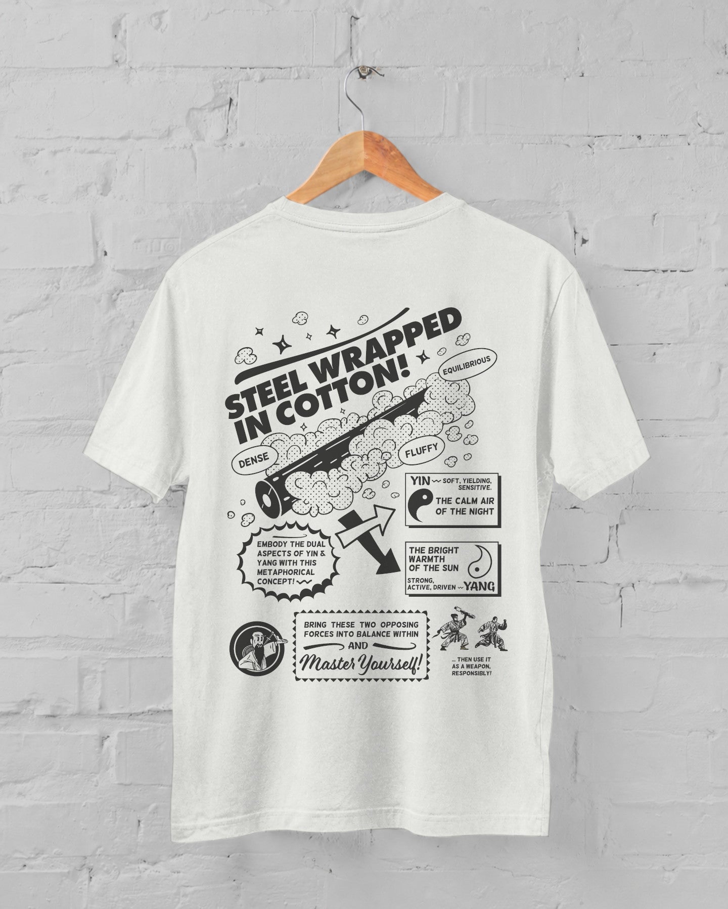 "Steel wrapped in Cotton" tai chi T-shirt