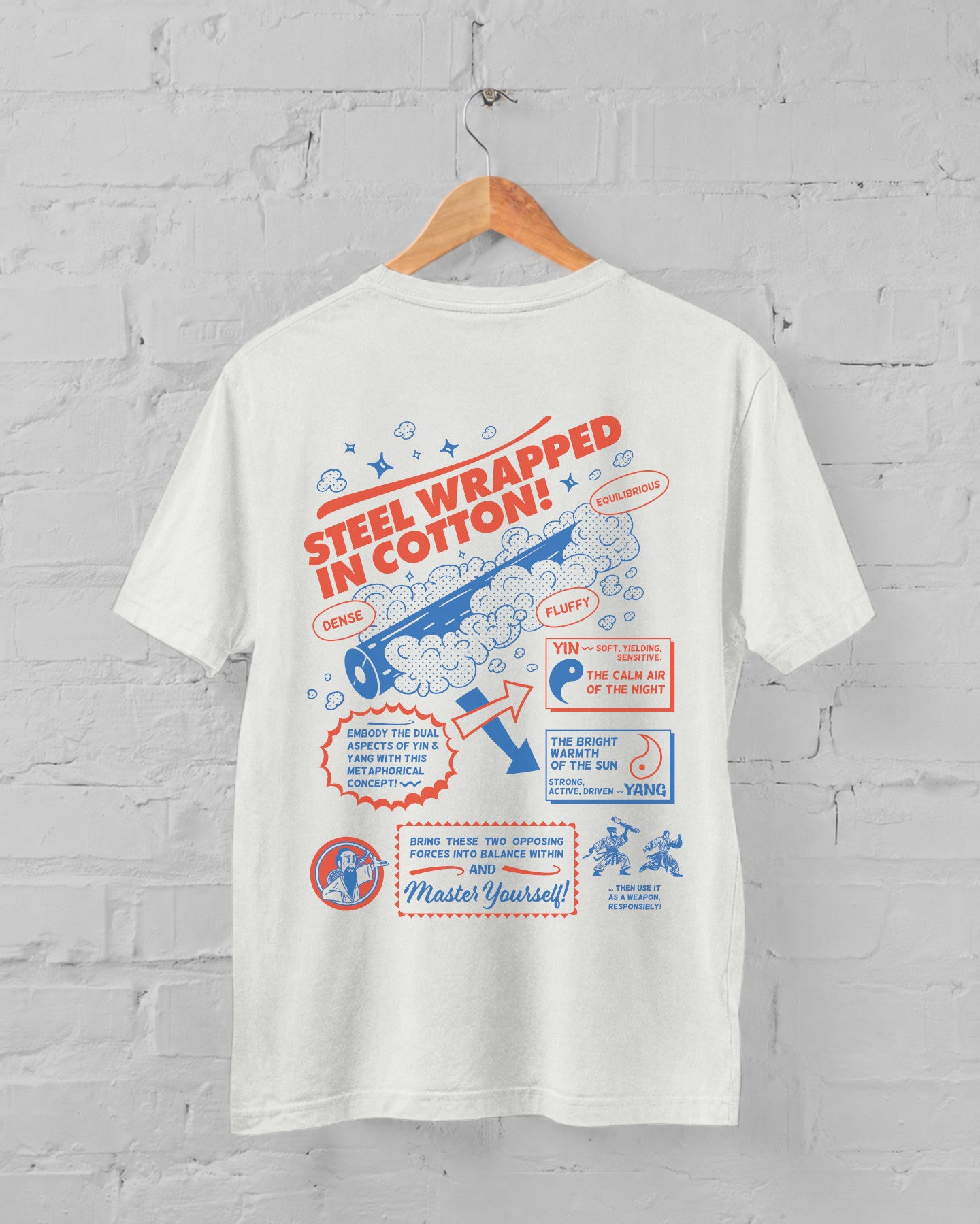 "Steel wrapped in Cotton" tai chi T-shirt