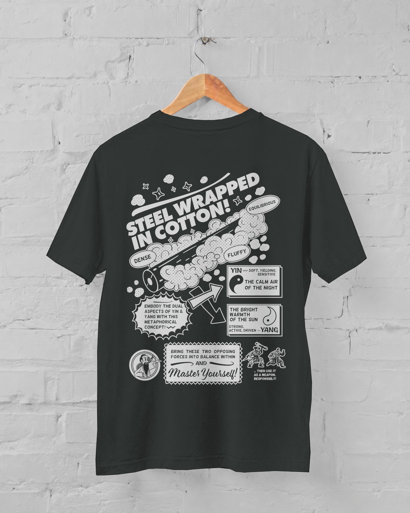 "Steel wrapped in Cotton" tai chi T-shirt