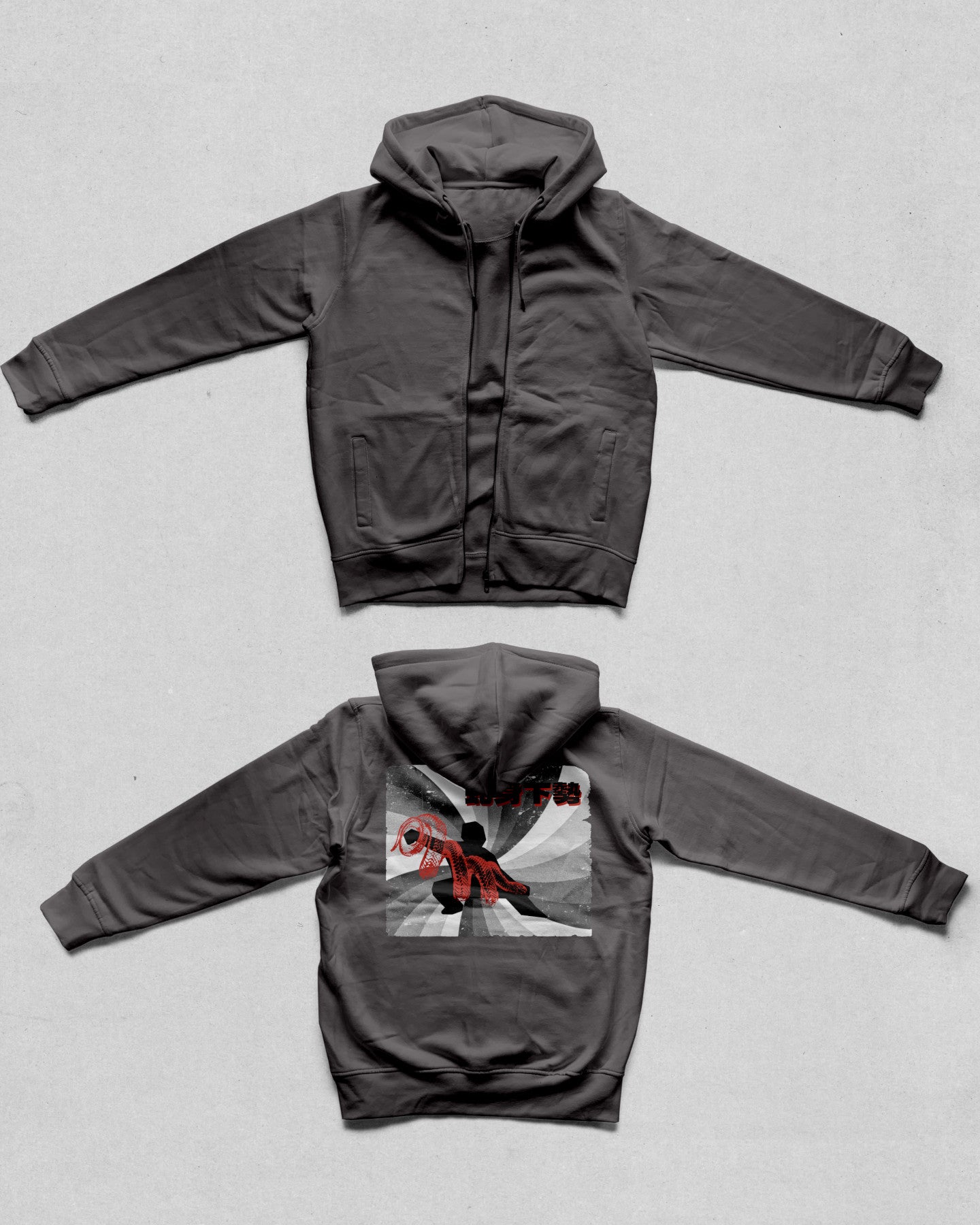 "Snake Creeps Down" Tai Chi zip up Hoodie