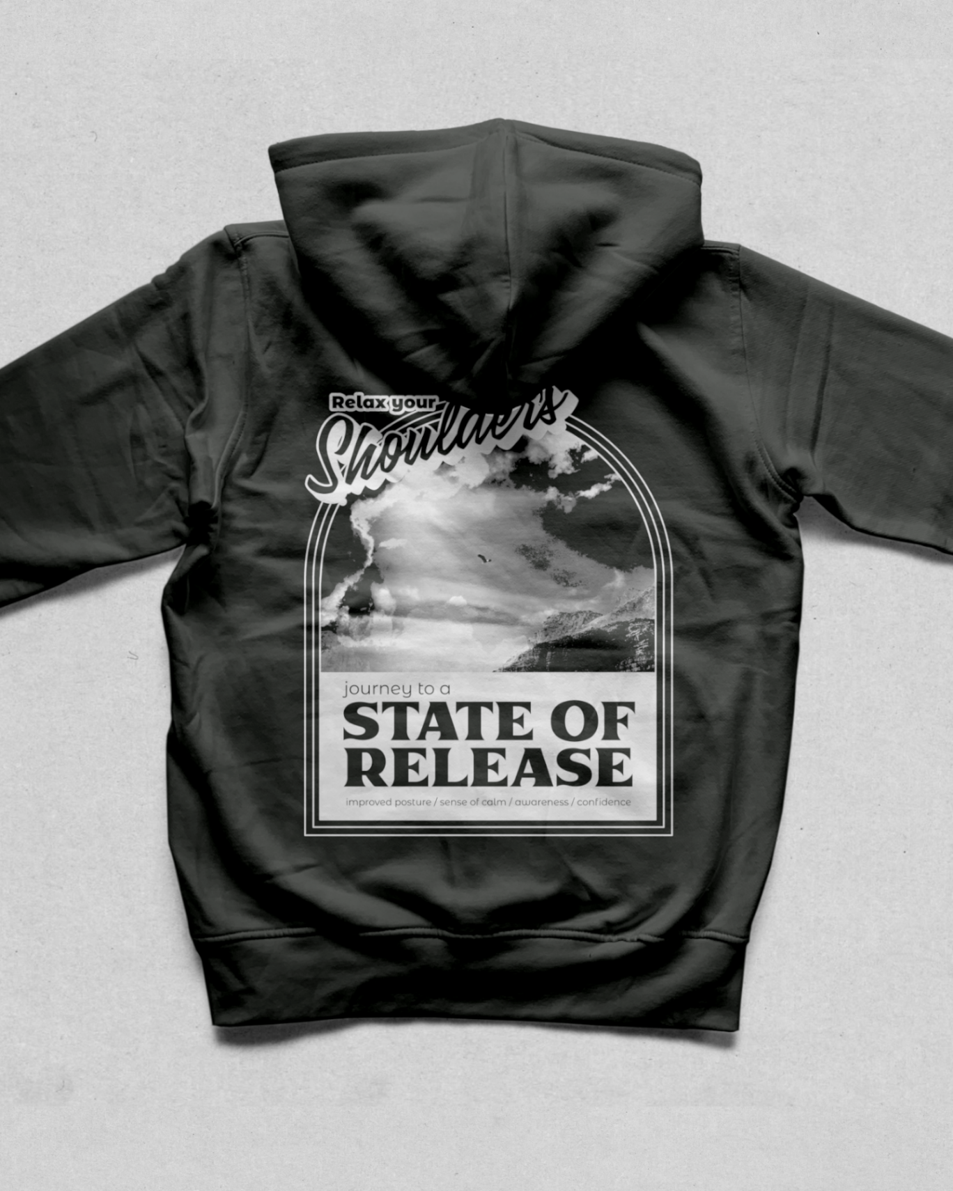 "Relax your Shoulders" Tai Chi Zip up Hoodie