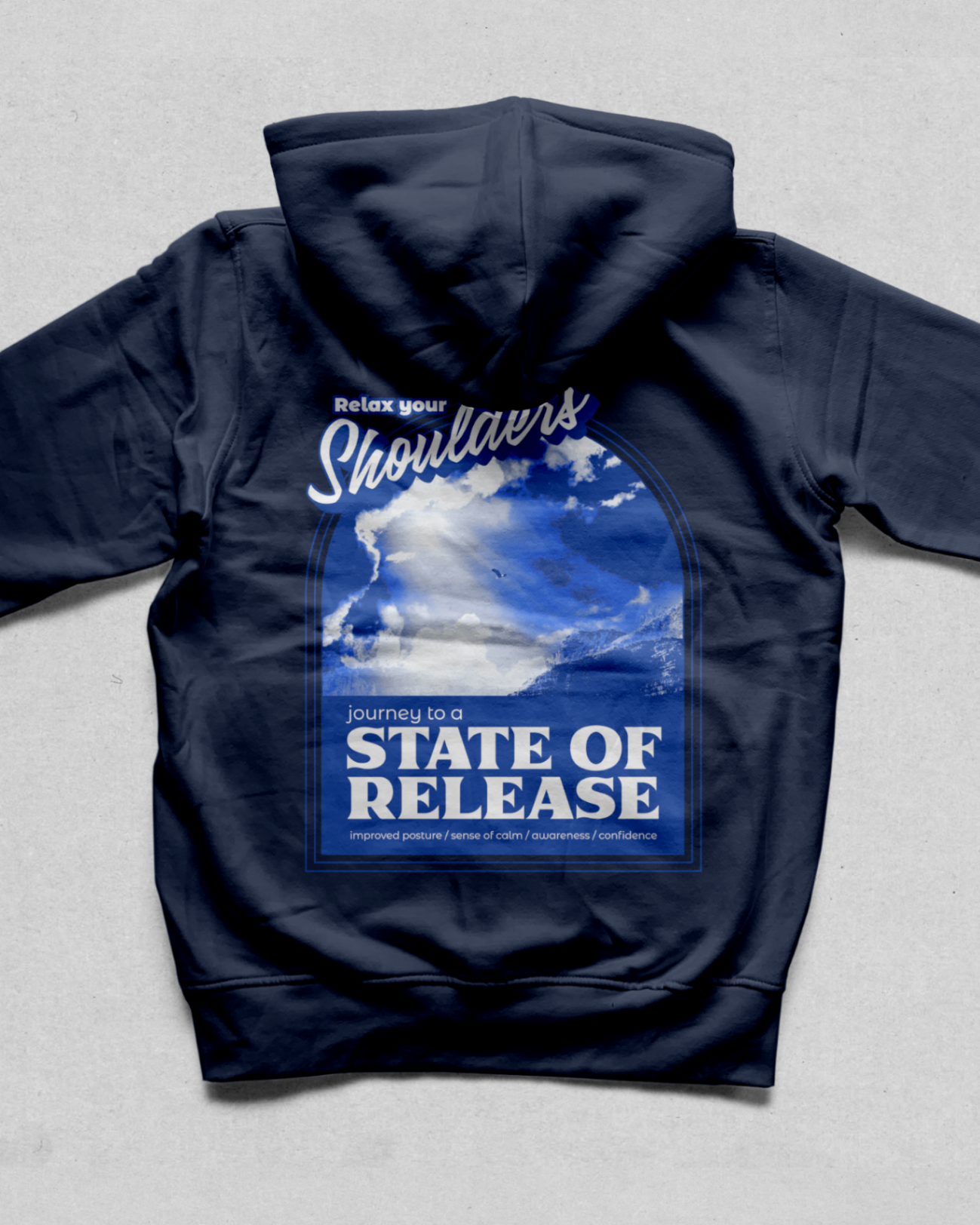 "Relax your Shoulders" Tai Chi Zip up Hoodie