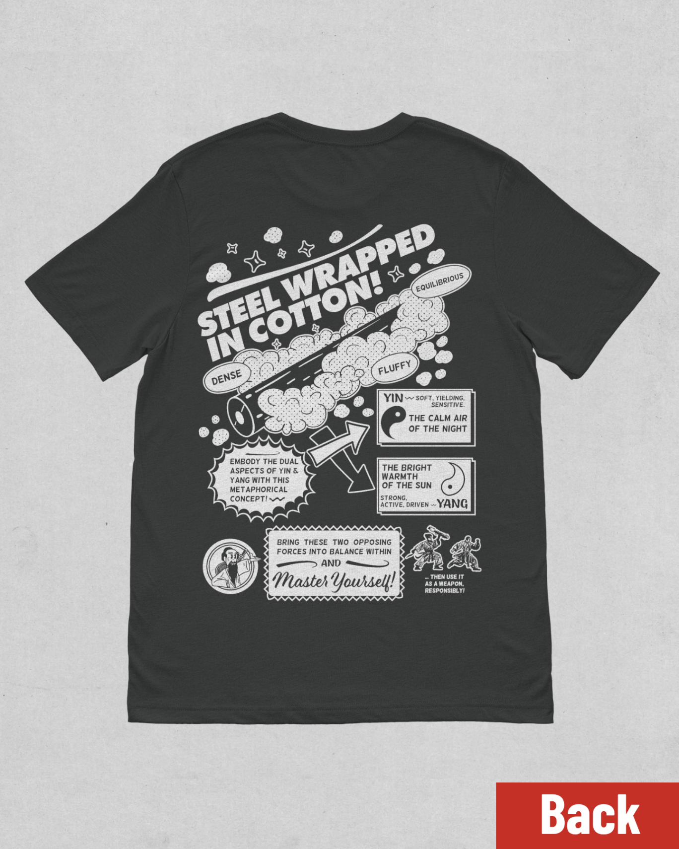 "Steel wrapped in Cotton" tai chi T-shirt