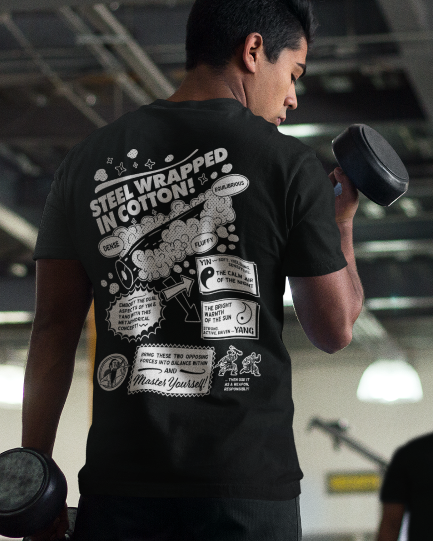 "Steel wrapped in Cotton" tai chi T-shirt