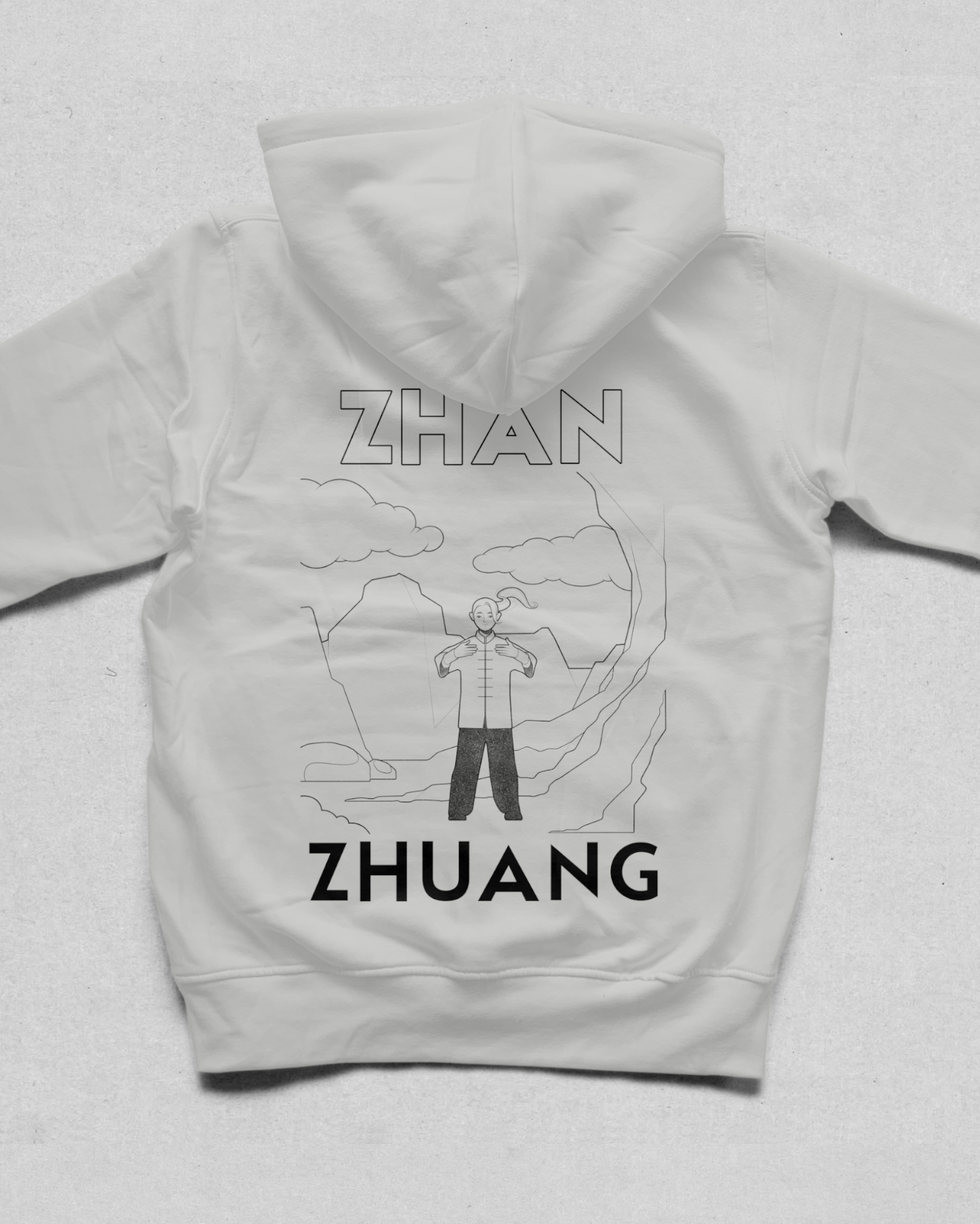"Zhan Zhuang" tai chi & Qi Gong zip up Hoodie