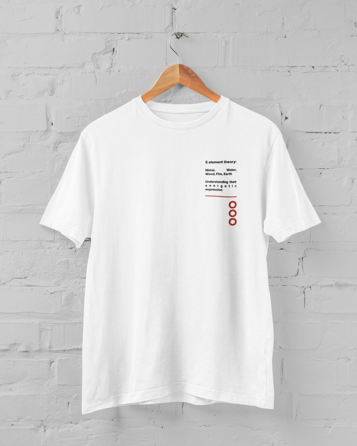 "TCM Goose" 5 elements framework T-shirt